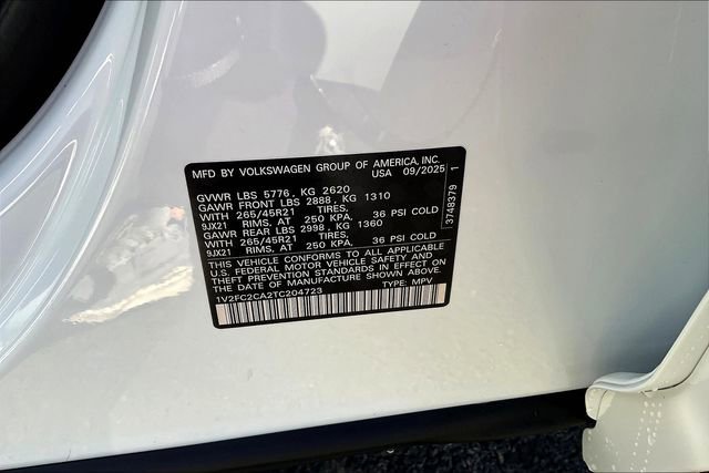 New 2026 Opal White Pearl Volkswagen 2.0T SEL Premium R-Line image 15