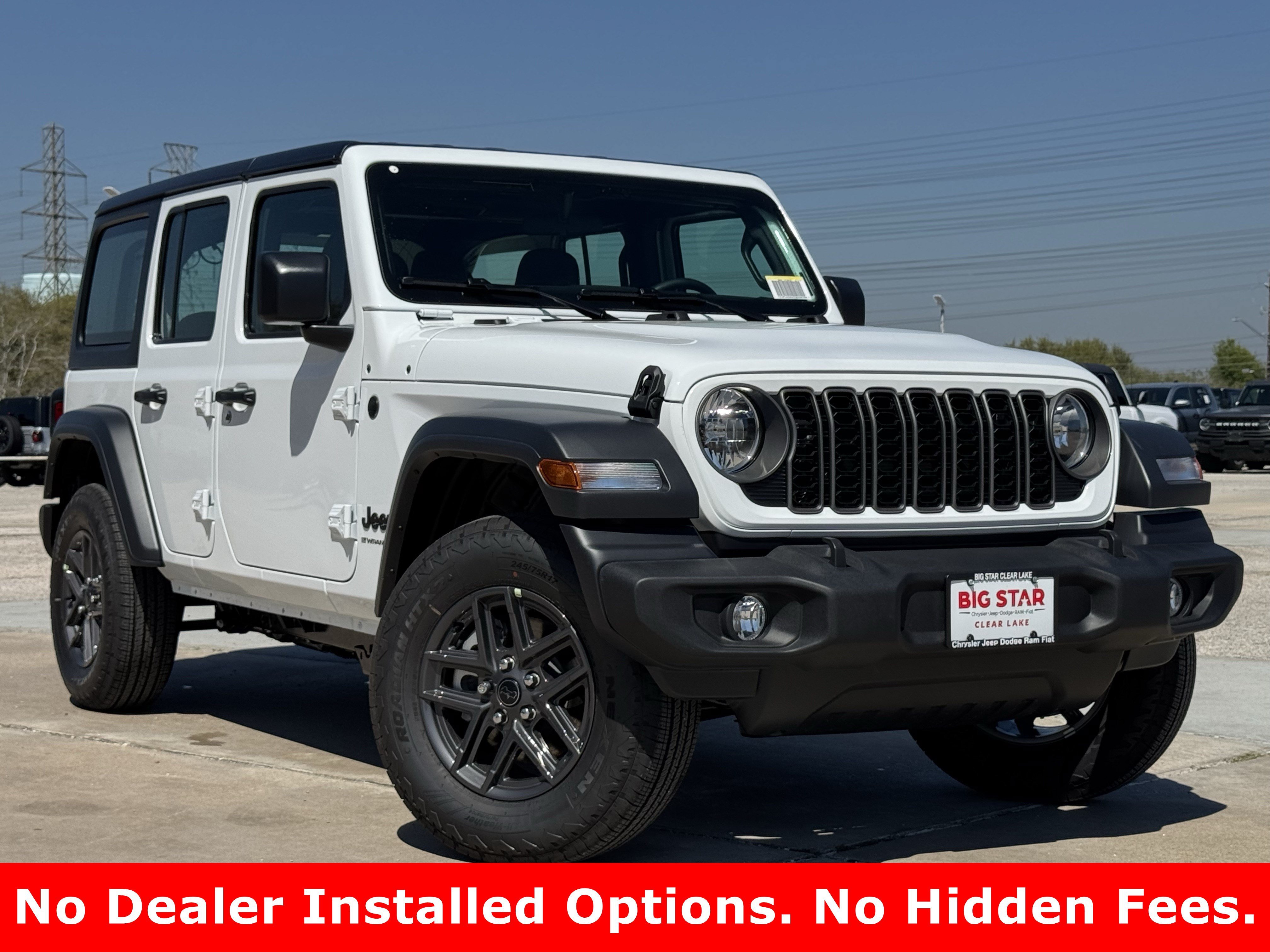 New 2026 Bright White Clear-Coat Exterior Paint Jeep Sport image 2