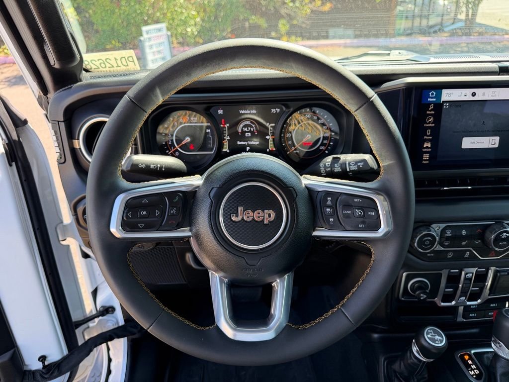Used 2024 Bright White Clearcoat Jeep Sahara image 19