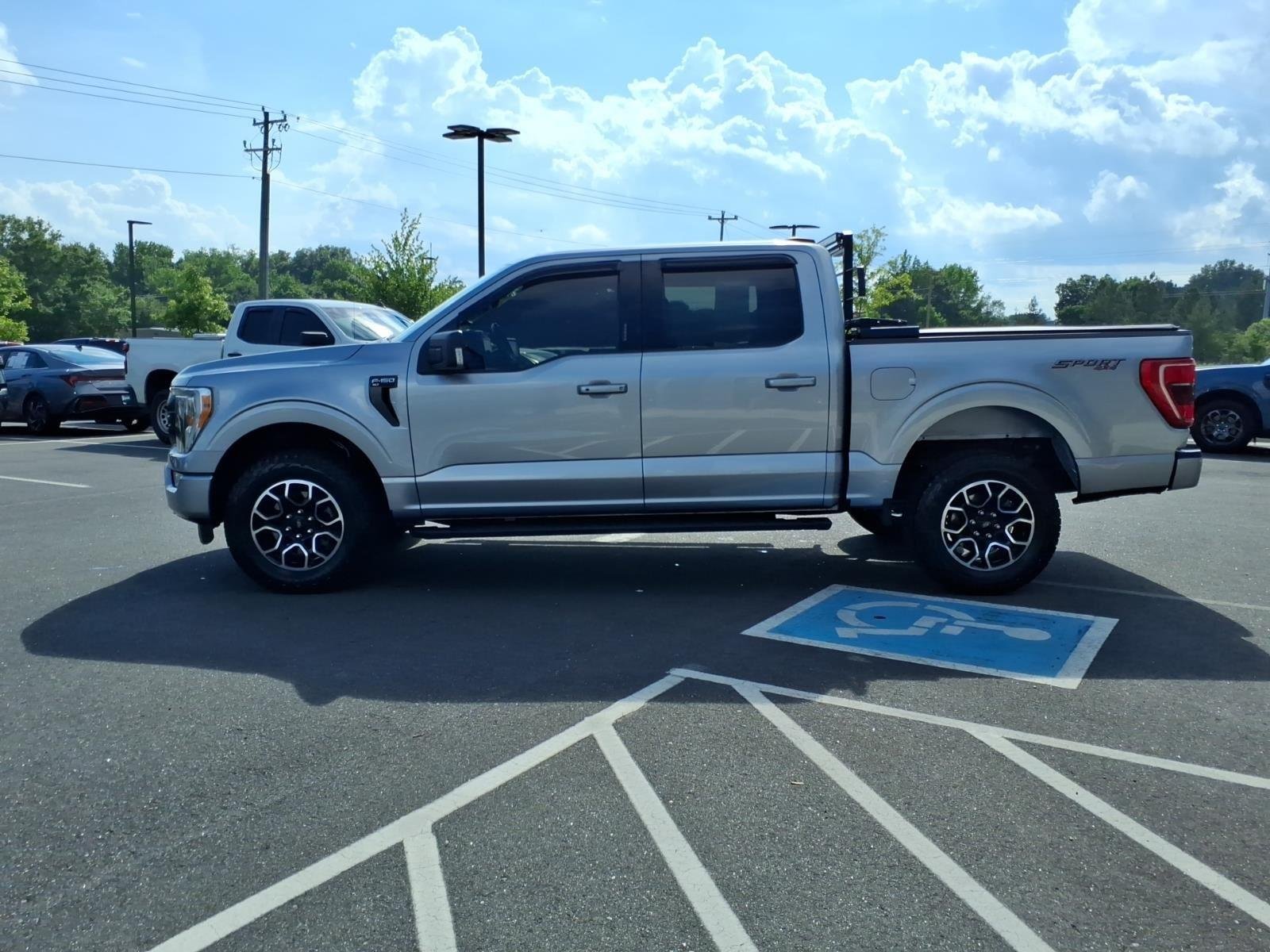 Used 2021 Iconic Silver Metallic Ford XLT image 3
