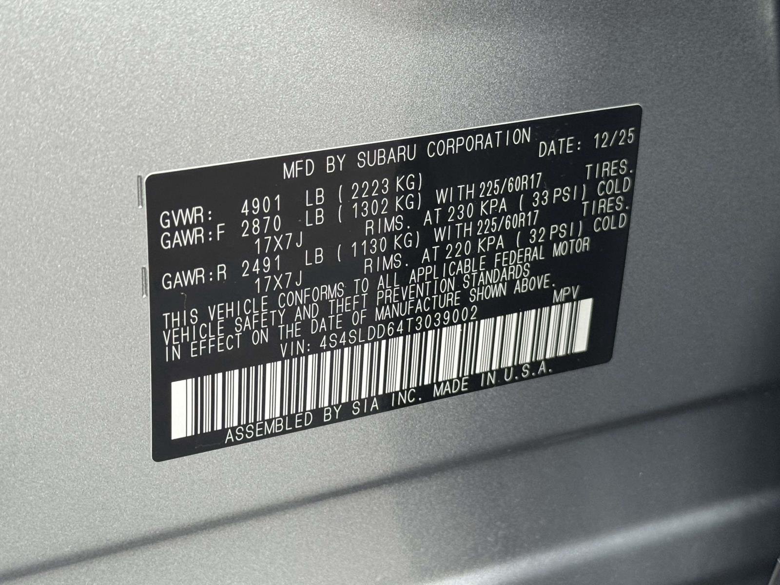 Used 2026 Ice Silver Metallic Subaru Premium image 26