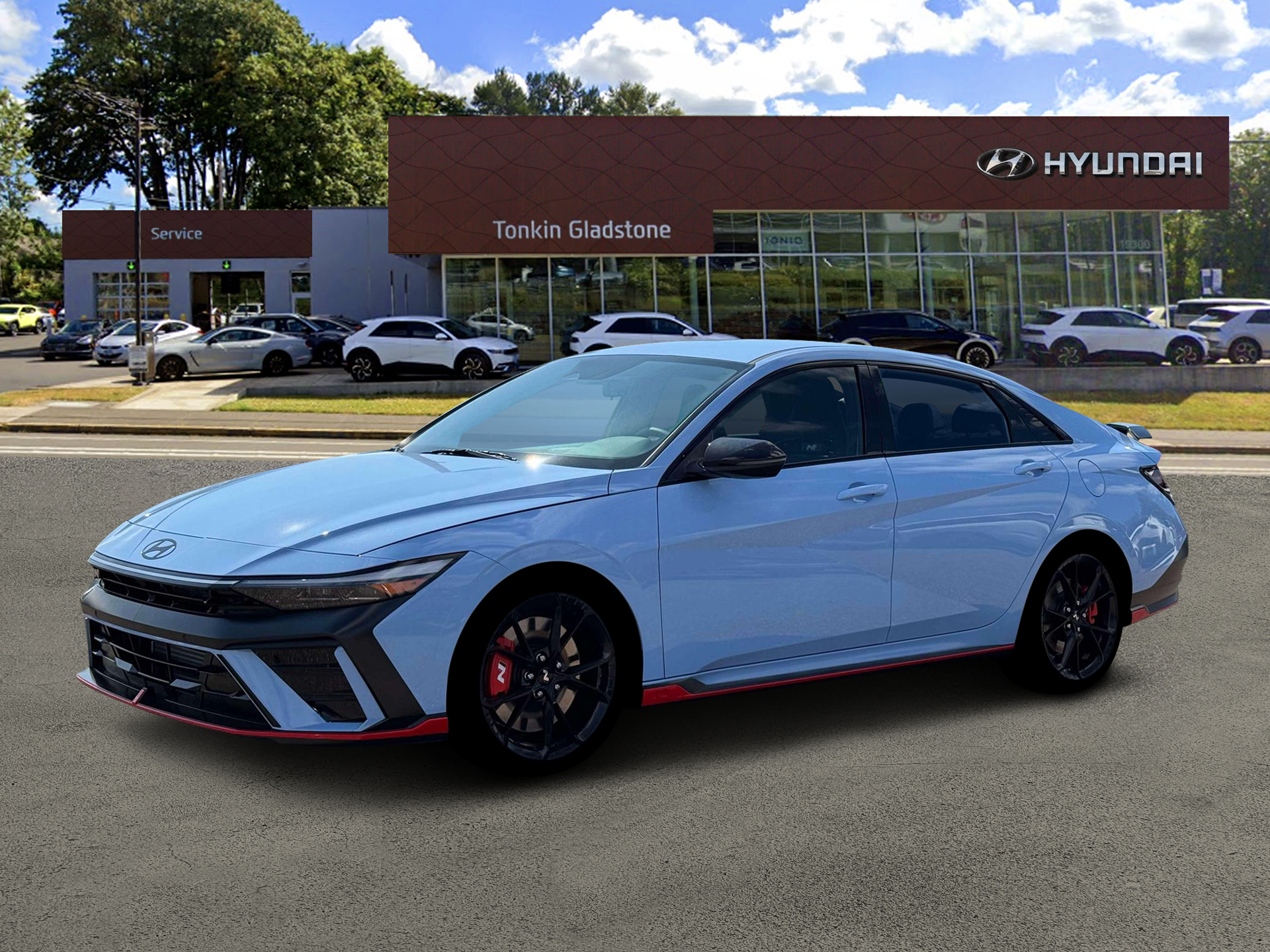 New 2026 Blue Hyundai Sedan image 2