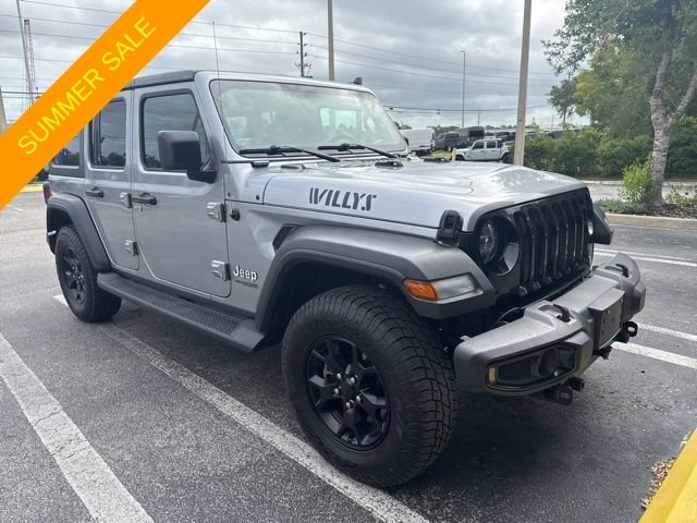 Used 2021 Silver Jeep Unlimited Willys image 17