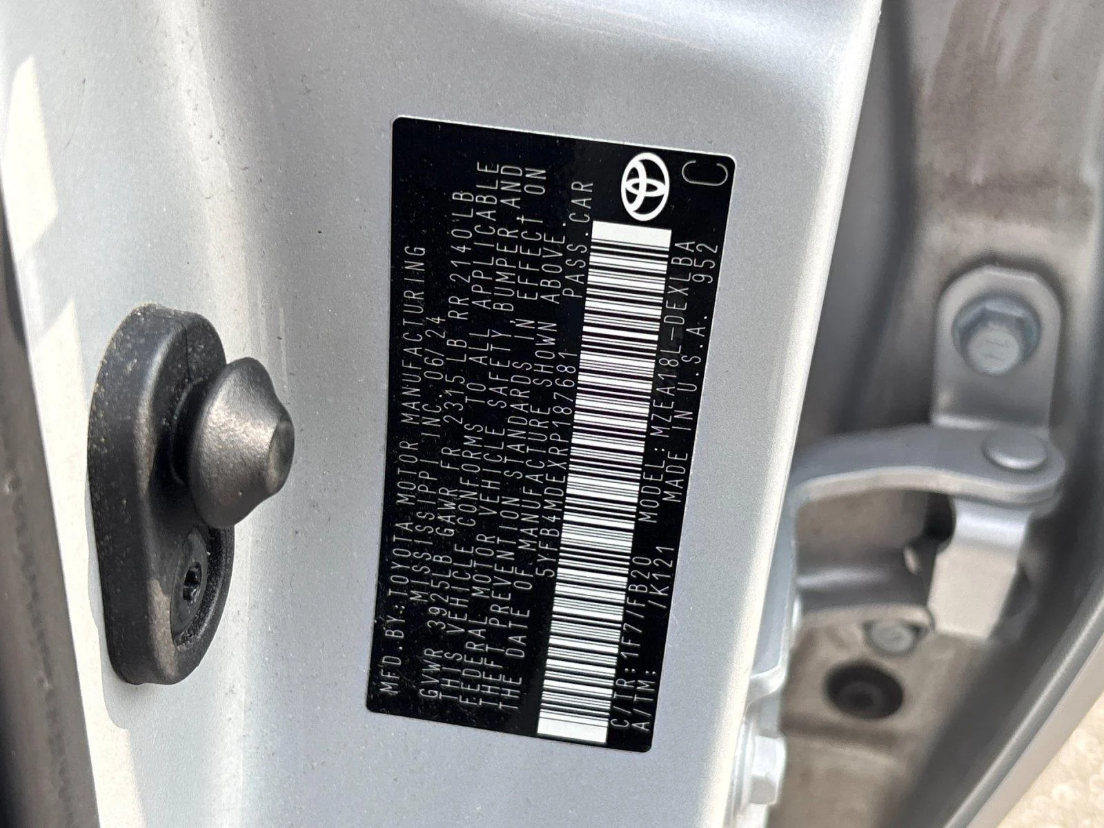 Used 2024 Classic Silver Metallic Toyota LE image 11