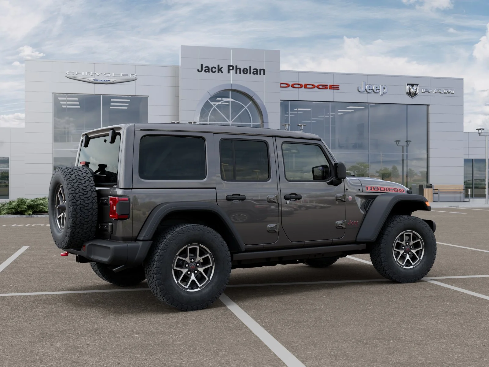 New 2026 Granite Crystal Metallic Clear-Coat Exterior Paint Jeep Rubicon image 4