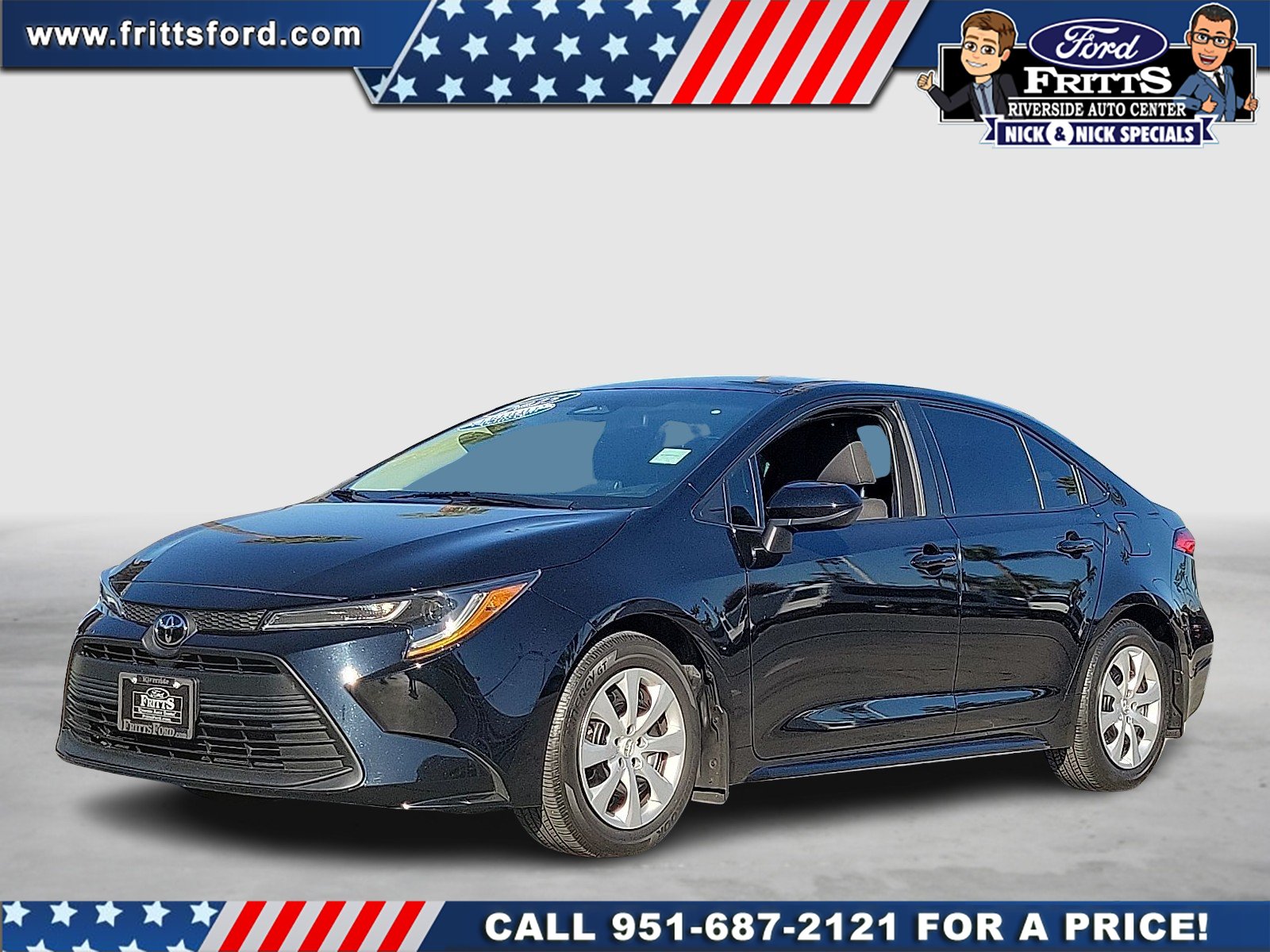 Certified Used 2025 Midnight Black Metallic Toyota LE image 1