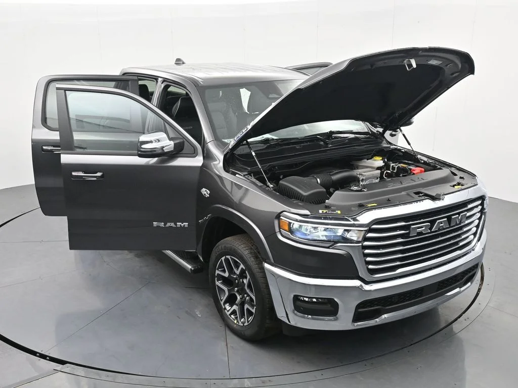 New 2026 Granite Crystal Metallic Clear-Coat Exterior Paint RAM Laramie image 43