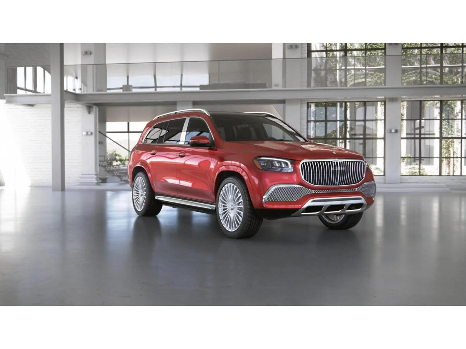 Used 2022 MANUFAKTUR Cardinal Red Metallic Mercedes-Benz Maybach GLS 600 image 10