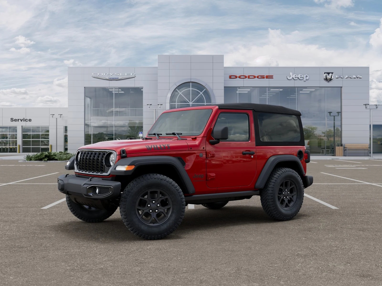 New 2026 Firecracker Red Clear-Coat Exterior Paint Jeep Willys image 40
