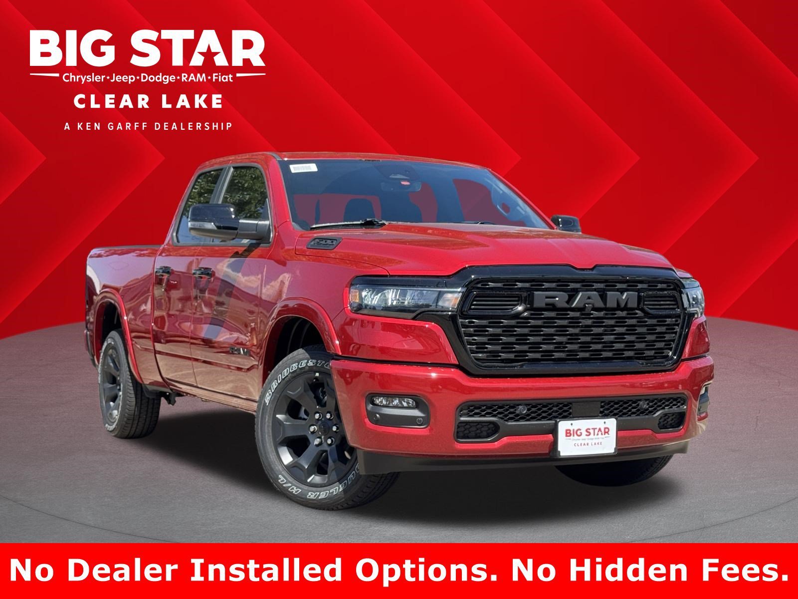 New 2026 Molten Red Pearl-Coat Exterior Paint RAM Lone Star image 1