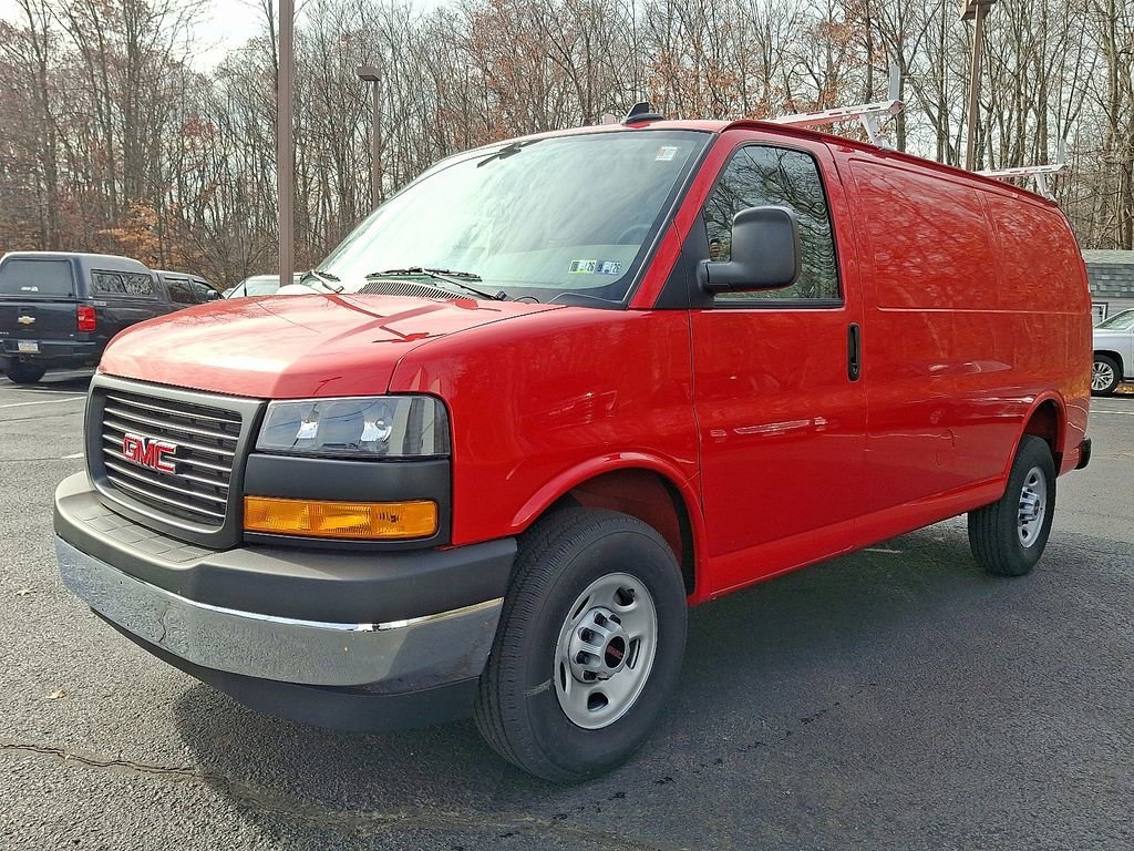 New 2025 Cardinal Red GMC Work Van image 2