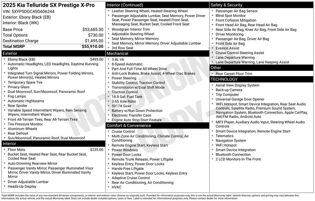 Used 2025 Black Kia SX-Prestige X-Pro image 25