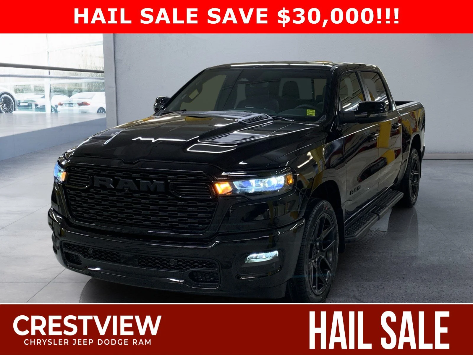 New 2026 Diamond Black Crystal Pearl Ram Sport image 1