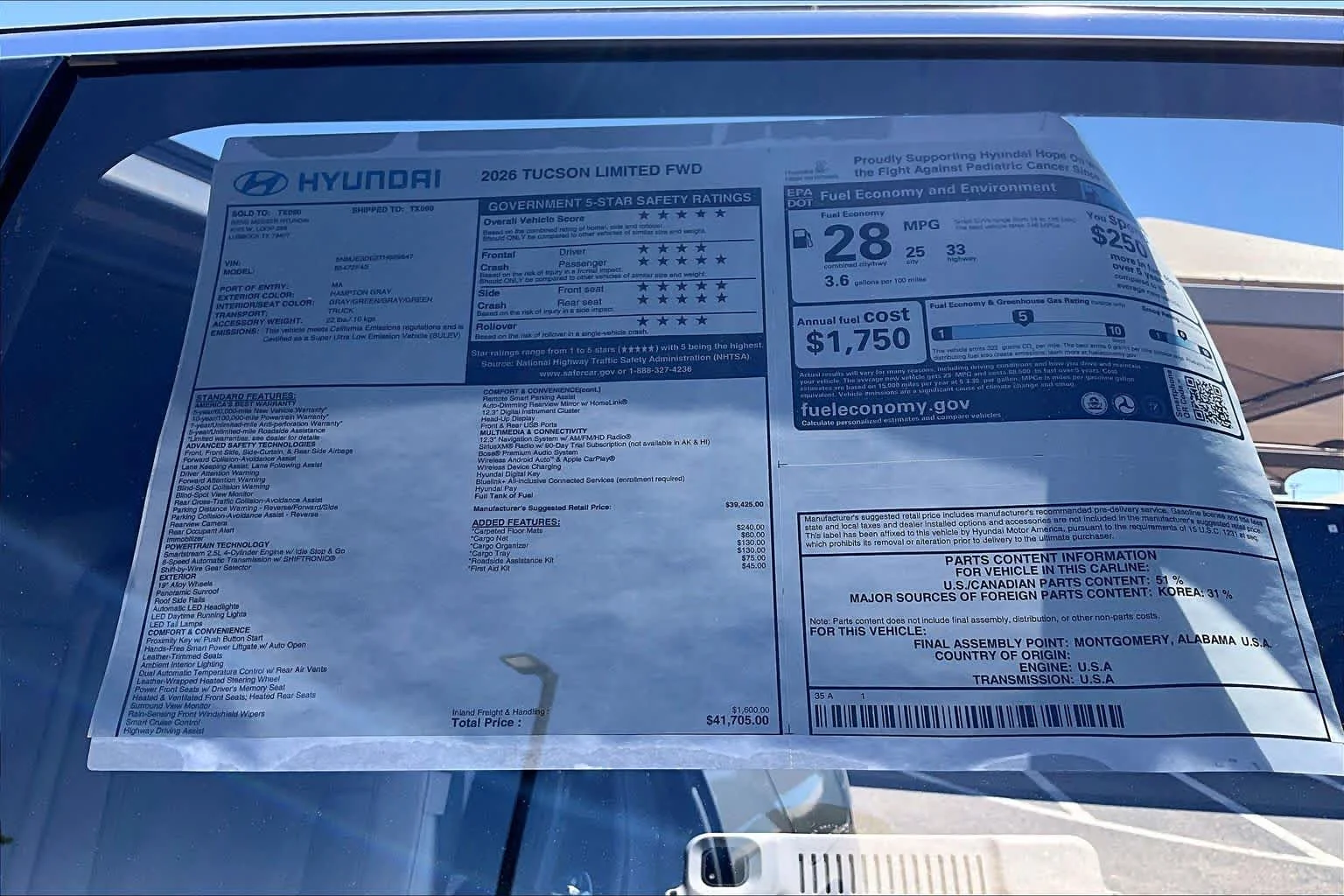 New 2026 Hampton Gray Hyundai Limited image 22