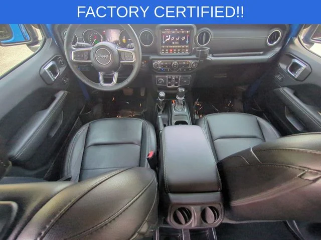 Used 2021 Blue Jeep Unlimited Sahara 4xe image 30