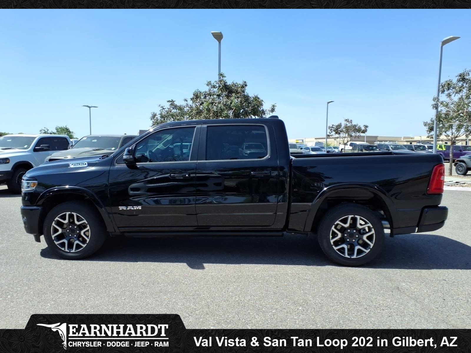 New 2026 Diamond Black Crystal Pearl-Coat Exterior Paint RAM Laramie image 3