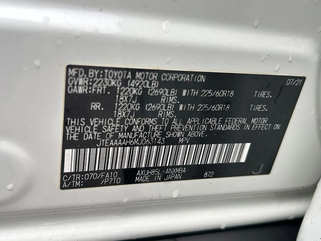 Certified Used 2021 White Toyota LE image 42