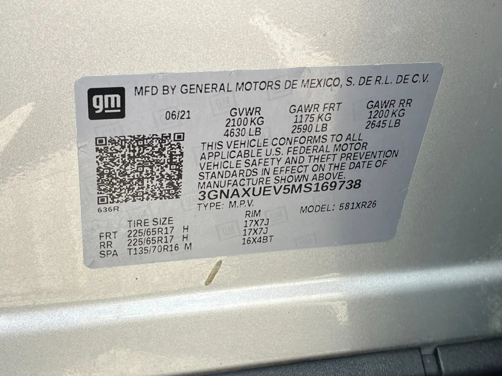 Used 2021 SILVER ICE METALLIC Chevrolet LT image 42
