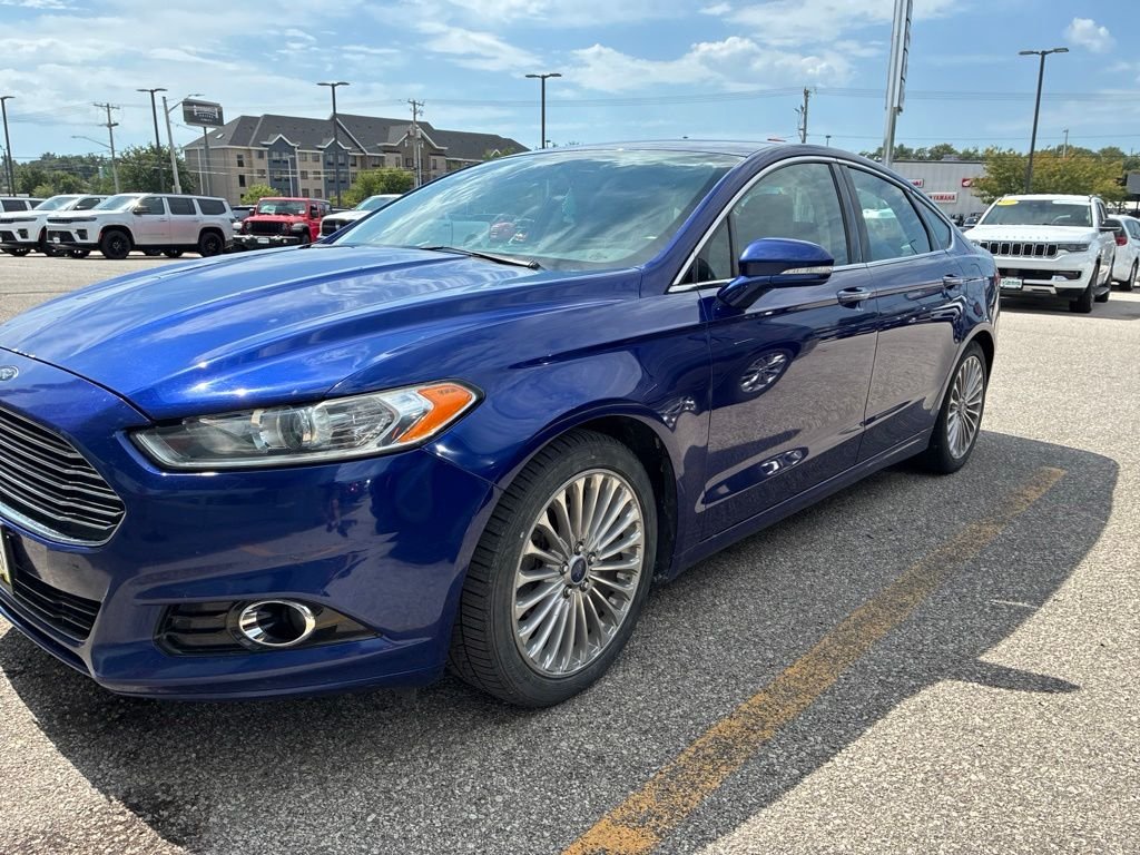 Used 2014 Ford Fusion Titanium with VIN 3FA6P0D96ER368100 for sale in Cedar Rapids, IA
