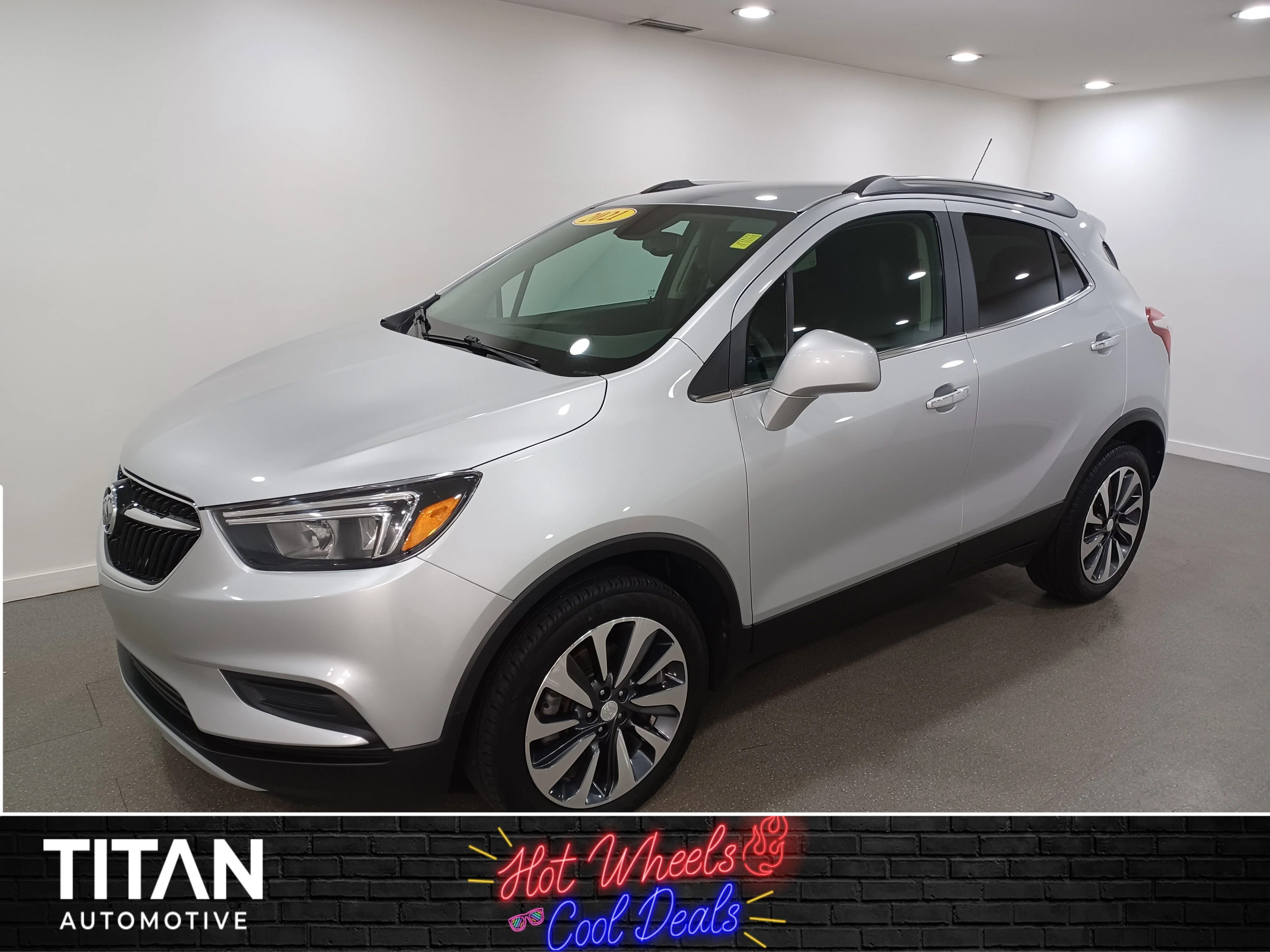 Certified Used 2021 Quicksilver Metallic Buick Preferred*Remote Start | Blind Spot Detection | Park Assist | Roof Rails image 1