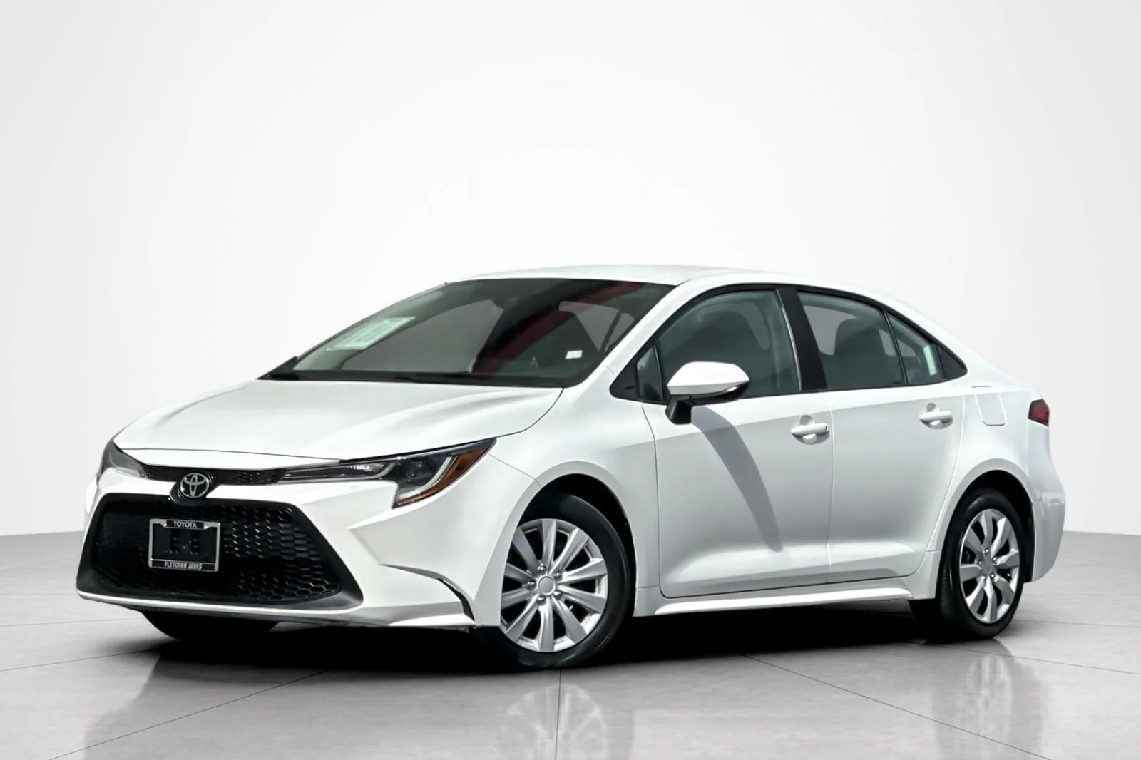 Certified Used 2020 Super White Toyota LE image 1