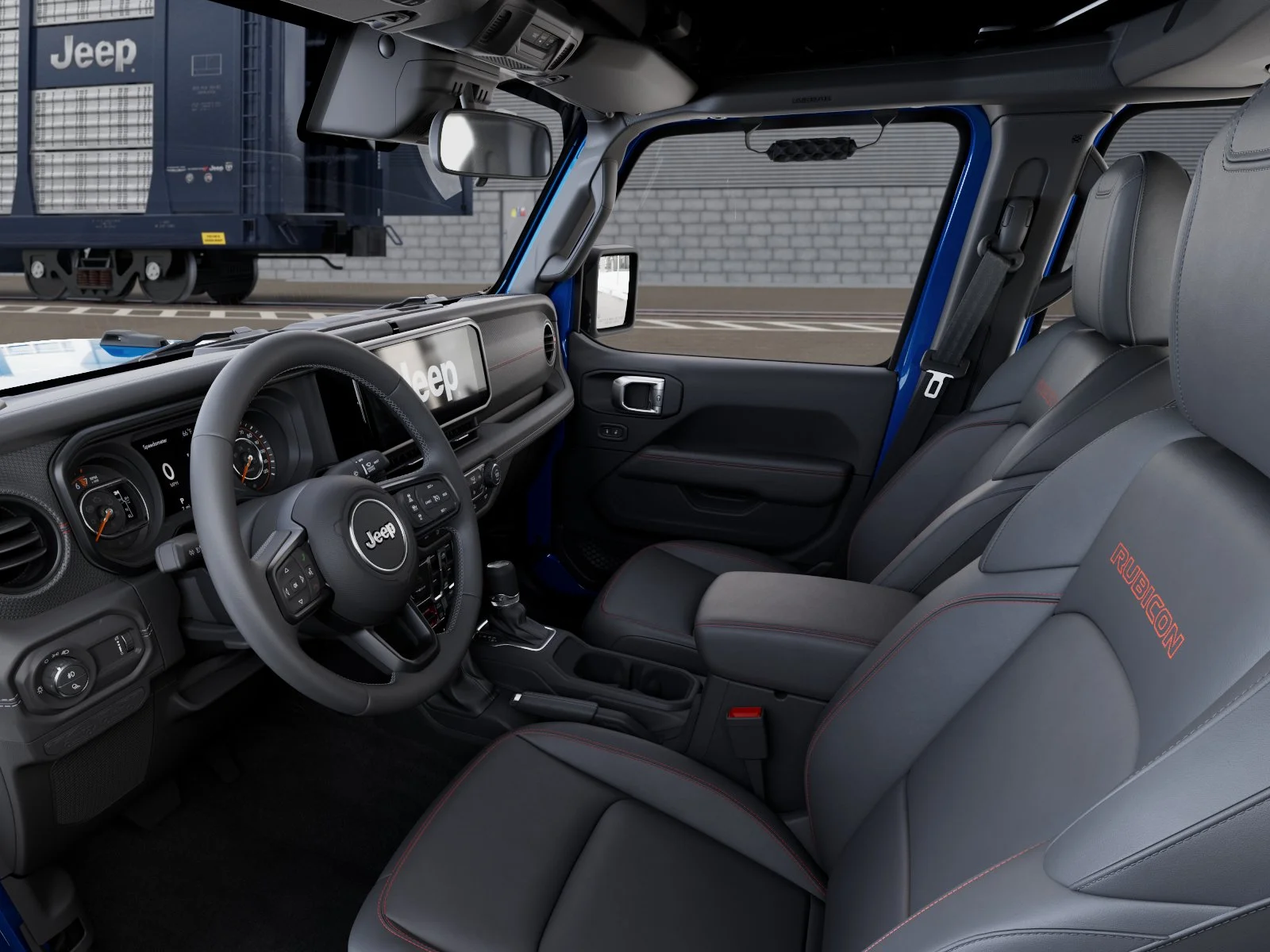 New 2026 Hydro Blue Pearl-Coat Exterior Paint Jeep Rubicon image 22