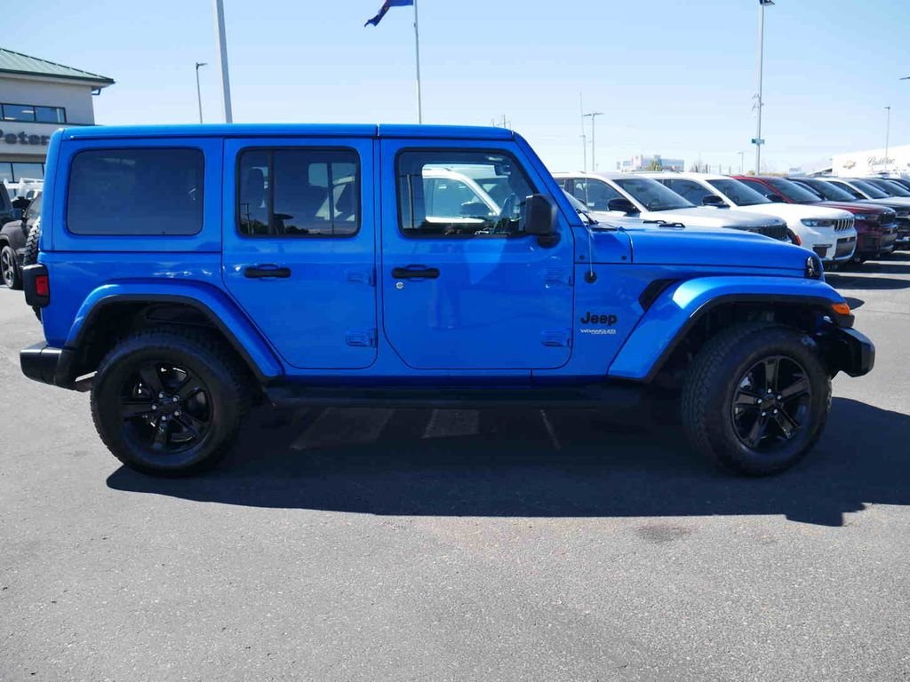 Used 2022 Blue Jeep Unlimited Sahara Altitude image 26