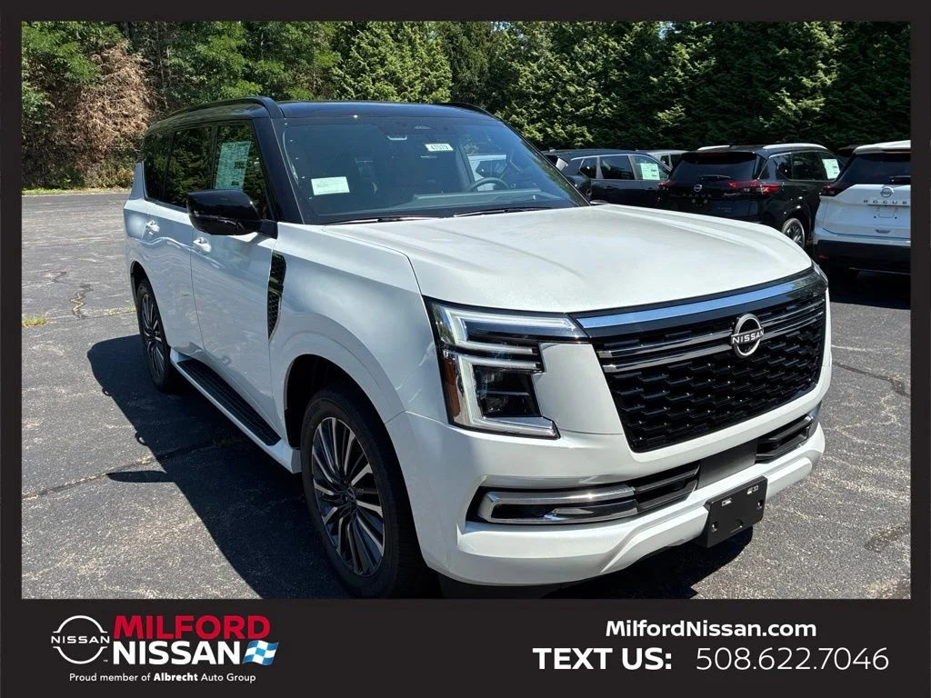 New 2026 Everest White TriCoat / Super Black Two-tone Nissan Platinum Reserve image 1
