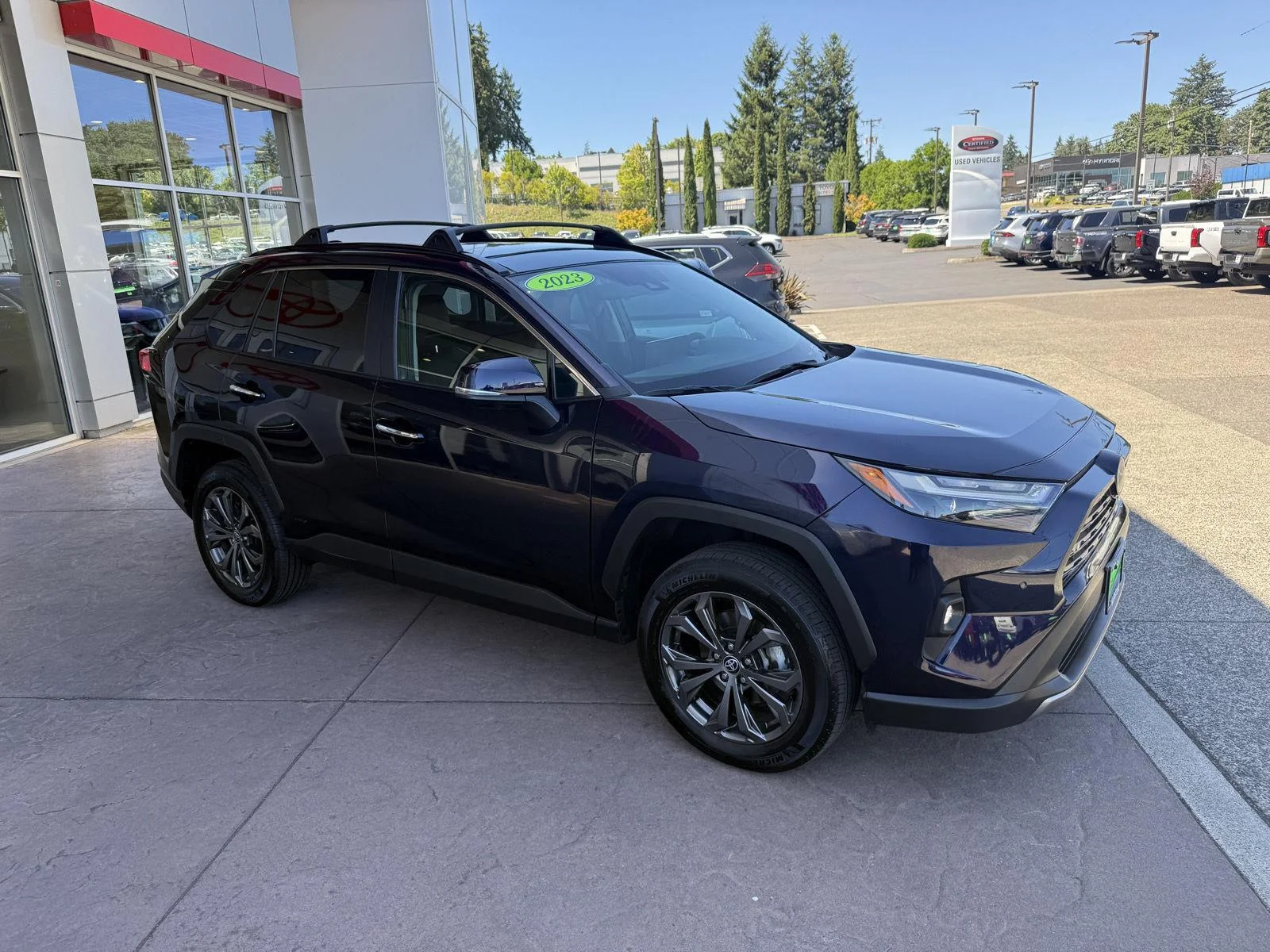 Used 2023 Midnight Black Metallic Toyota Hybrid Limited image 7