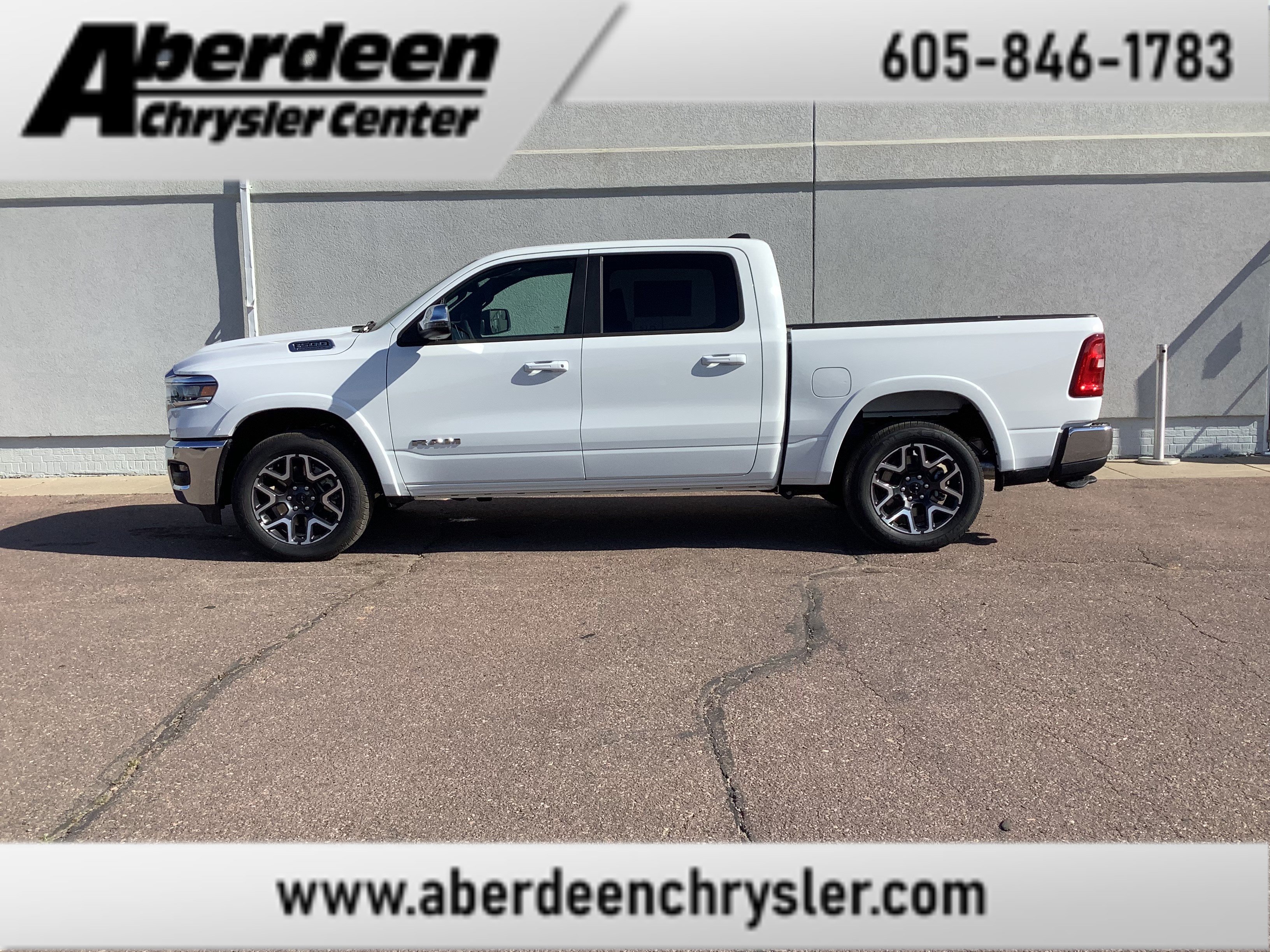 New 2026 Bright White Clear-Coat Exterior Paint RAM Laramie image 1