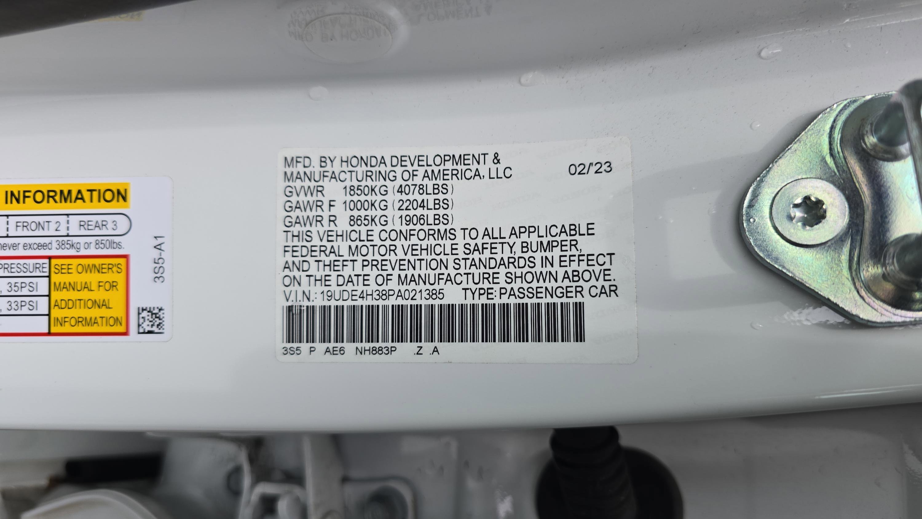 Certified Used 2023 Platinum White Pearl Acura w/A-Spec Package image 27