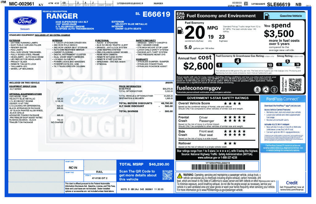 Used 2025 Blue Ford XLT image 22
