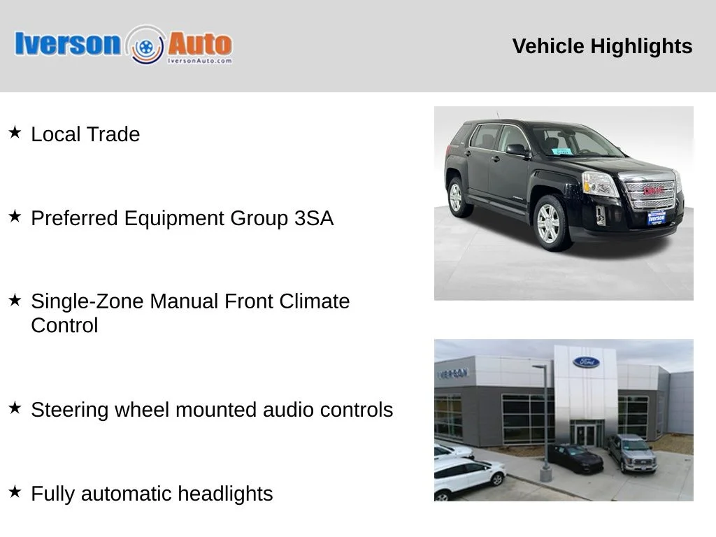 Used 2015 GMC Terrain SLE-1 with VIN 2GKALMEK8F6293700 for sale in Huron, SD