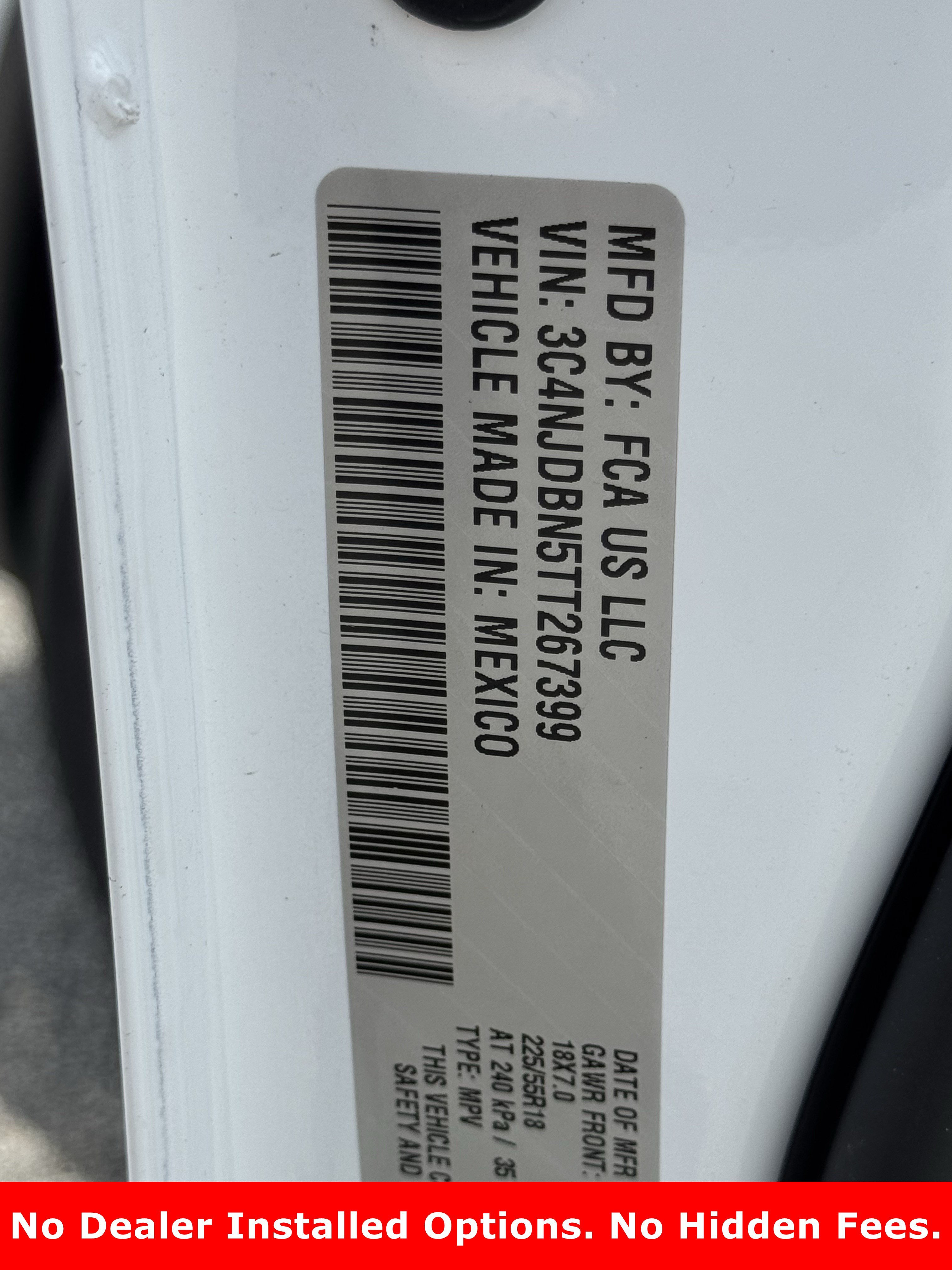 New 2026 Bright White Clear-Coat Exterior Paint Jeep Latitude Altitude image 17
