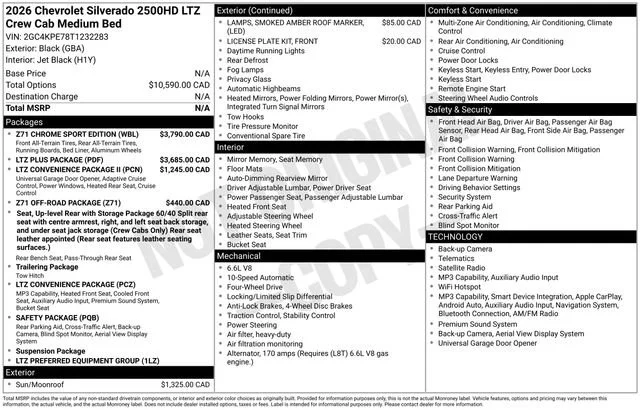 New 2026 Black Chevrolet LTZ image 37