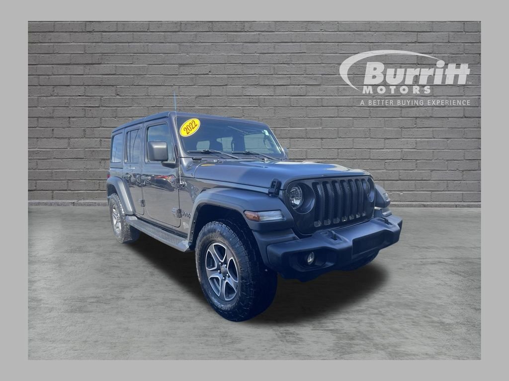 Used 2022 Gray Jeep Unlimited Sport S image 1