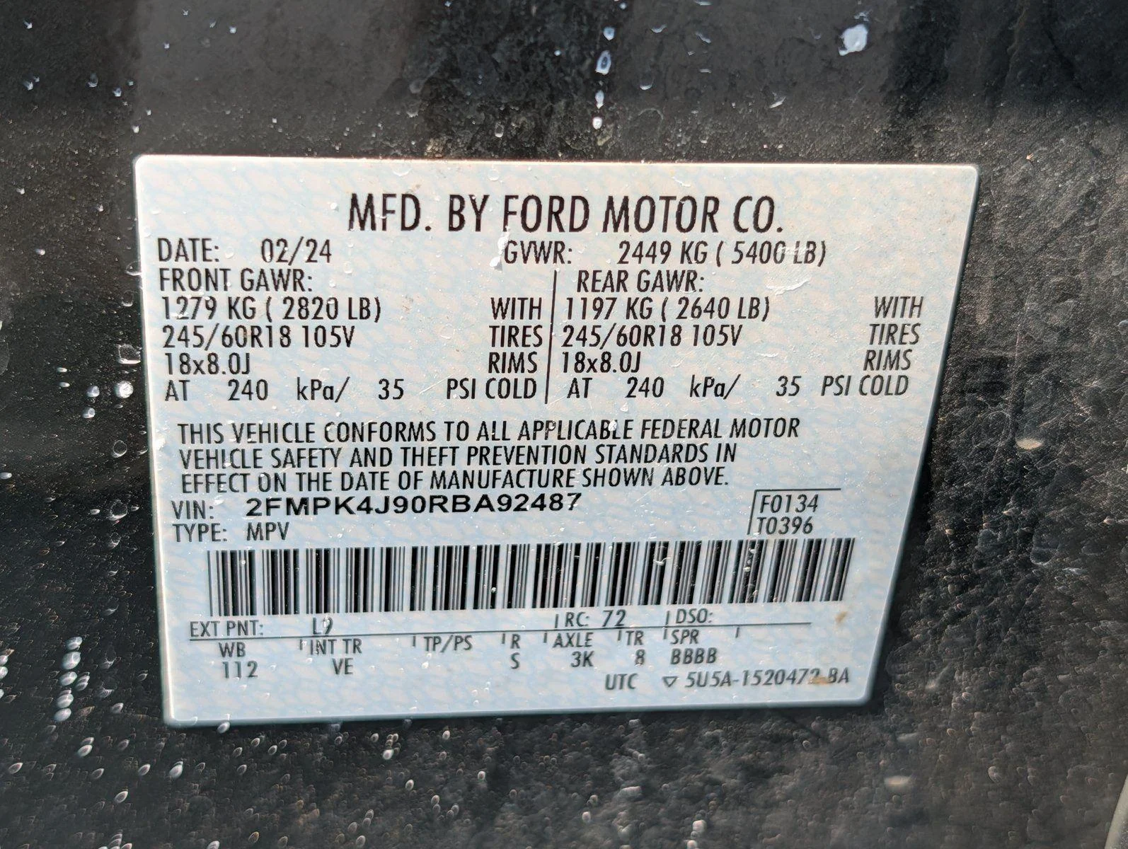 Used 2024 Forged Green Ford SEL image 35