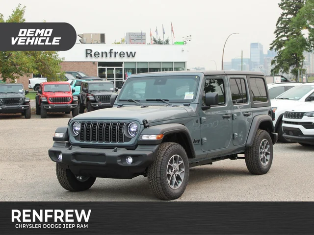 2025 Jeep Wrangler Sport S* 4 Door 4x4, Remote Start, Heated Seats, Safety Group