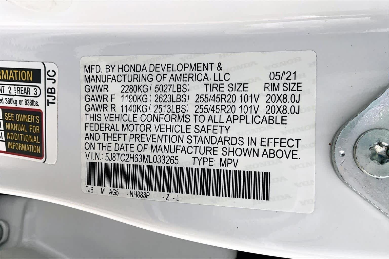Used 2021 Platinum White Pearl Acura w/A-Spec Package image 35