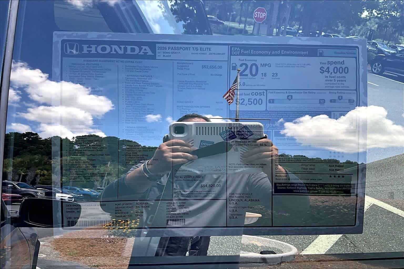 New 2026 Sonic Gray Pearl Honda TrailSport Elite image 18