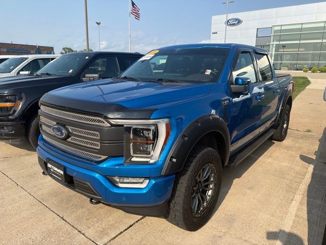 Used 2021 Blue Ford Lariat image 3