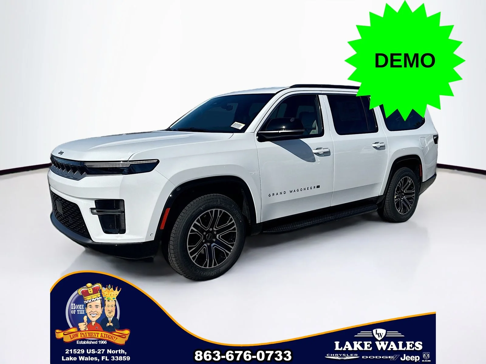 New 2026 Bright White Clear-Coat Exterior Paint Jeep Grand Wagoneer image 2