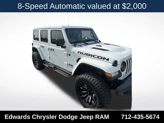 Certified Used 2018 White Jeep Unlimited Rubicon image 2