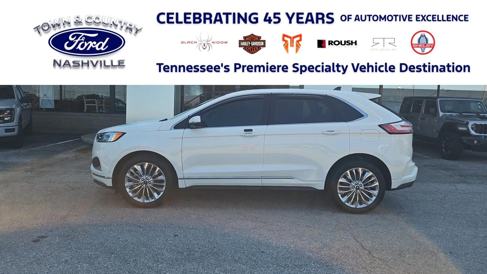 Used 2024 White Ford 2024 FORD EDGE TITANIUM 4DR SUV 112.2 WB AWD image 1
