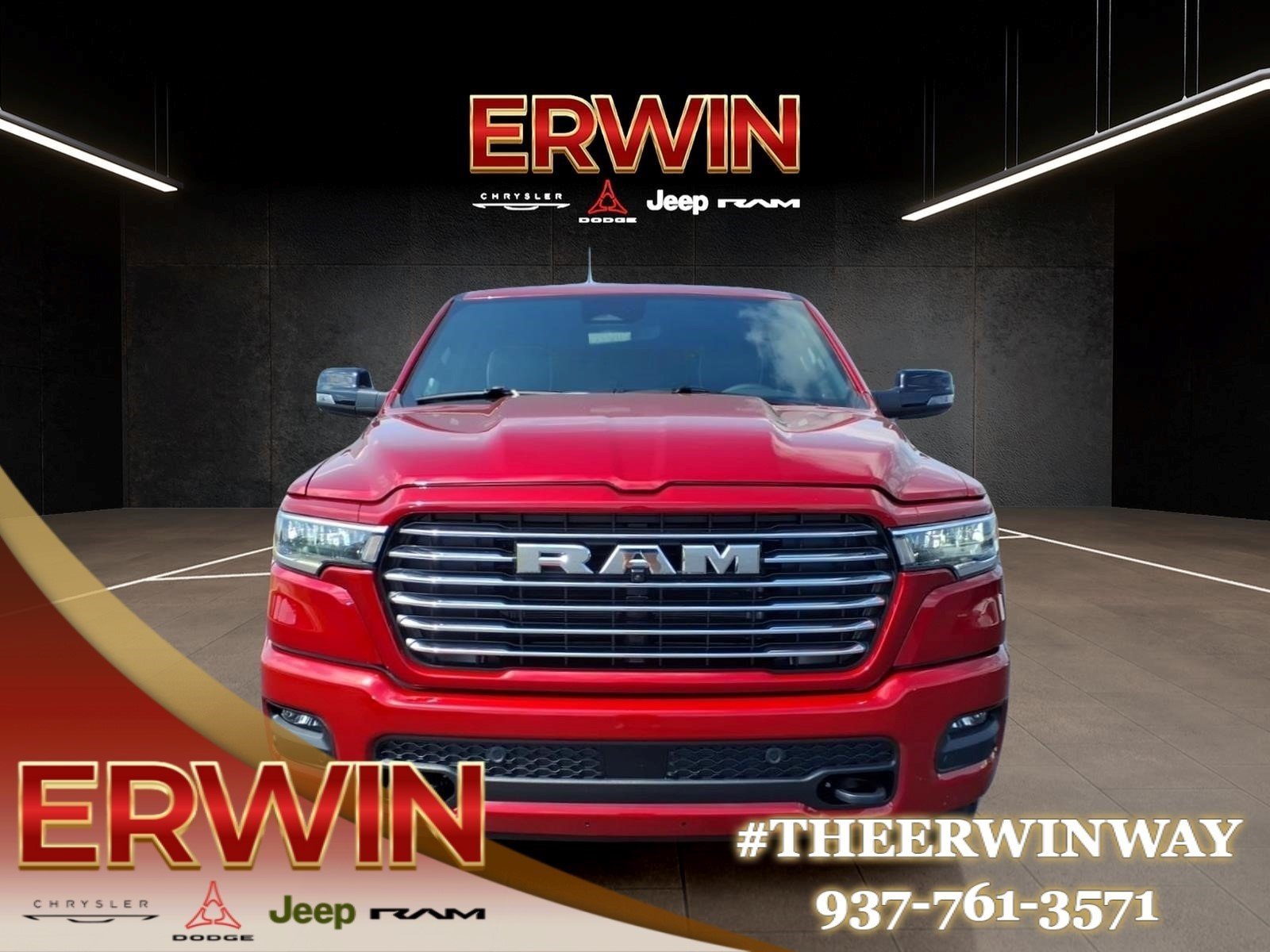 New 2027 Molten Red Pearl-Coat Exterior Paint RAM Laramie image 2