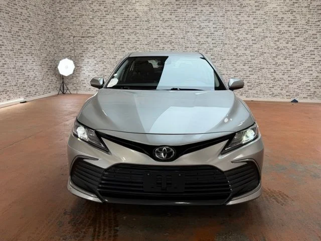Used 2021 Celestial Silver Metallic Toyota LE image 2
