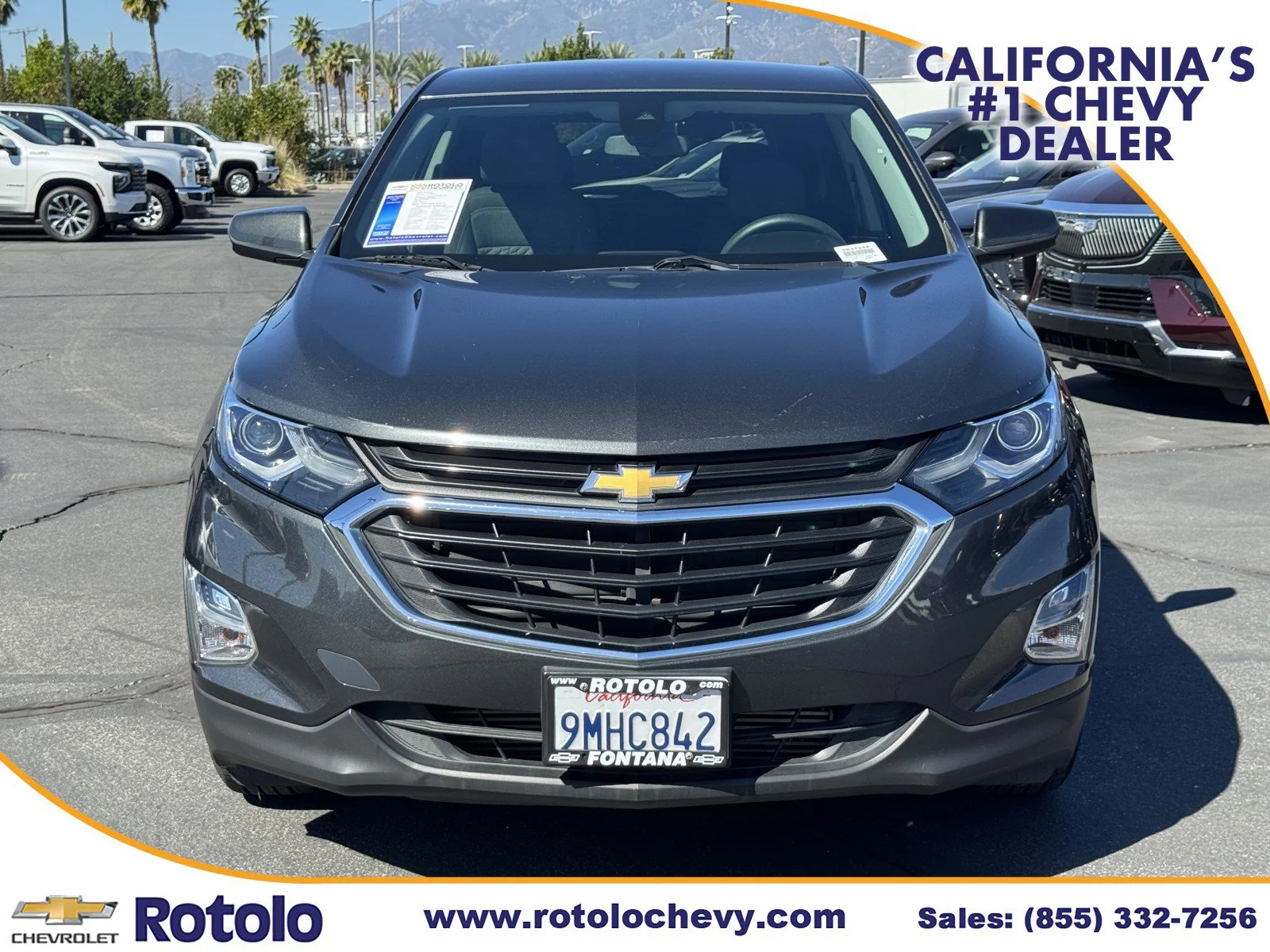 Used 2020 Chevrolet Equinox LT with VIN 2GNAXKEV6L6193239 for sale in Fontana, CA