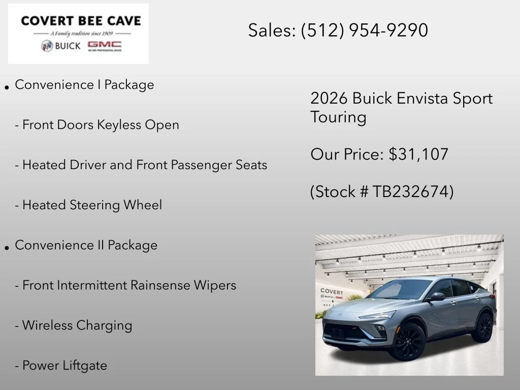 New 2026 Moonstone Gray Metallic Buick Sport Touring image 13