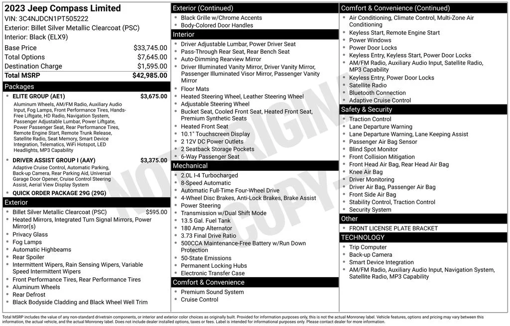 Used 2023 Silver Jeep Limited image 8