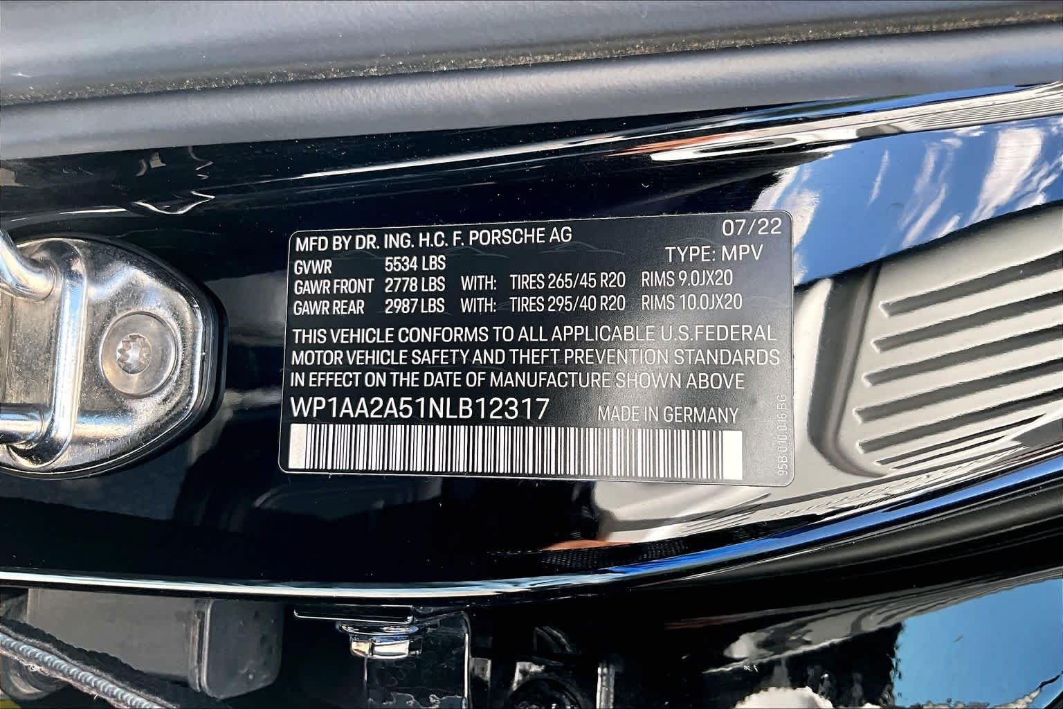 Used 2022 Black Porsche  image 33